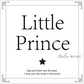 ニューボーンフォトにもお勧め♡ロンパース「Little Prince ★」 White（ホワイト）80cm