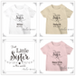 Kids T-shirt （キッズTシャツ）バースデーフォトにもお勧め「Little Sister 」 Baby  Pink（ベビーピンク）90-150サイズ